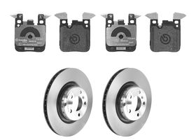 Kit De Balatas SportXtra Y 2 Discos Ventilados Traseros