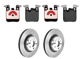 Kit De Balatas Cerámicas Y 2 Discos Ventilados Traseros