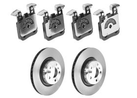 Kit De Balatas Bajos Metales Y 2 Discos Ventilados Traseros