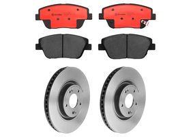 Kit De Balatas Cerámicas Y 2 Discos Ventilados Delanteros