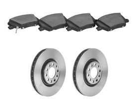 Kit De Balatas Cerámicas Y 2 Discos Ventilados Delanteros