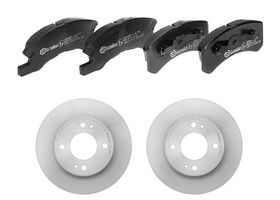 Kit De Balatas Bajos Metales Y 2 Discos Ventilados Delanteros