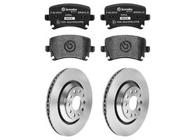 Kit De Balatas SportXtra Y 2 Discos Ventilados Traseros