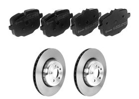 Kit De Balatas Bajos Metales Y 2 Discos Ventilados Traseros