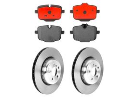 Kit De Balatas Cerámicas Y 2 Discos Ventilados Traseros