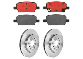 Kit De Balatas Cerámicas Y 2 Discos Ventilados Traseros