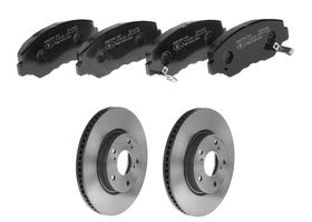 Kit De Balatas Bajos Metales Y 2 Discos Ventilados Delanteros