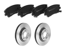 Kit De Balatas Bajos Metales Y 2 Discos Ventilados Delanteros