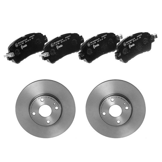 brembo-kit-de-balatas-bajos-metales-y-2-discos-ventilados-delanteros-mazda-2-2016-2019-2-0 brembo-kit-de-balatas-bajos-metales-y-2-discos-ventilados-delanteros-mazda-2-2016-2019-2-0