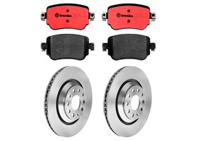 Kit De Balatas Cerámicas Y 2 Discos Ventilados Traseros