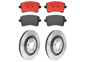 Kit De Balatas Cerámicas Y 2 Discos Ventilados Traseros