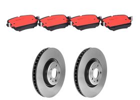Kit De Balatas Cerámicas Y 2 Discos Ventilados Traseros