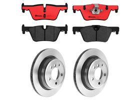 Kit De Balatas Cerámicas Y 2 Discos Ventilados Traseros