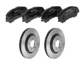 Kit De Balatas Bajos Metales Y 2 Discos Ventilados Delanteros