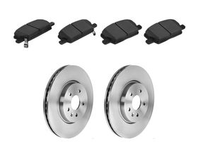 Kit De Balatas Cerámicas Y 2 Discos Ventilados Delanteros