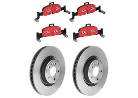 Kit De Balatas Cerámicas Y 2 Discos Ventilados Delanteros