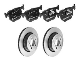 Kit De Balatas Bajos Metales Y 2 Discos Ventilados Traseros