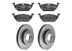 Kit De Balatas SportXtra Y 2 Discos Ventilados Delanteros