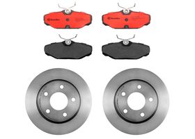 Kit De Balatas Cerámicas Y 2 Discos Sólidos Traseros