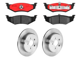 Kit De Balatas Cerámicas Y 2 Discos Sólidos Traseros