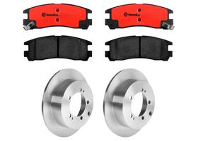 Kit De Balatas Cerámicas Y 2 Discos Sólidos Traseros