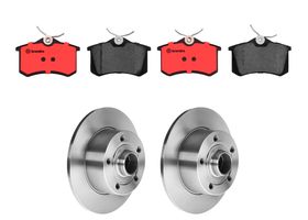 Kit De Balatas Cerámicas Y 2 Discos Sólidos Traseros