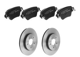 Kit De Balatas Bajos Metales Y 2 Discos Sólidos Traseros