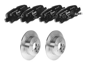 Kit De Balatas Bajos Metales Y 2 Discos Sólidos Traseros