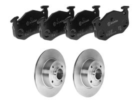 Kit De Balatas Bajos Metales Y 2 Discos Sólidos Traseros