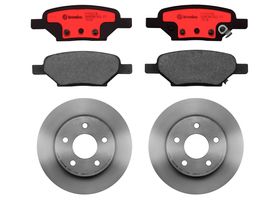 Kit De Balatas Cerámicas Y 2 Discos Sólidos Traseros