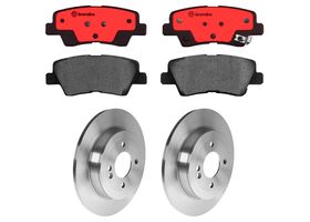 Kit De Balatas Cerámicas Y 2 Discos Sólidos Traseros