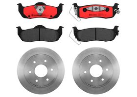 Kit De Balatas Cerámicas Y 2 Discos Sólidos Traseros