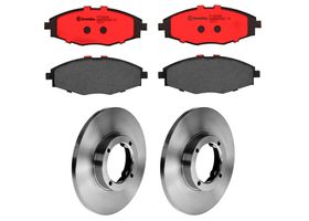 Kit De Balatas Cerámicas Y 2 Discos Sólidos Delanteros