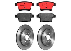 Kit De Balatas Cerámicas Y 2 Discos Sólidos Traseros