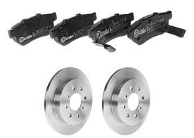 Kit De Balatas Bajos Metales Y 2 Discos Sólidos Traseros