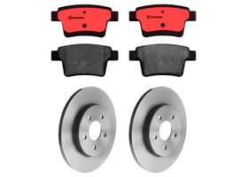Kit De Balatas Cerámicas Y 2 Discos Sólidos Traseros