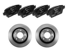 Kit De Balatas Bajos Metales Y 2 Discos Sólidos Traseros