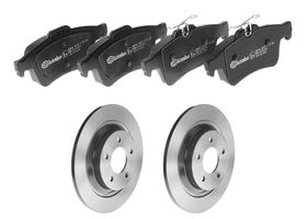 Kit De Balatas Bajos Metales Y 2 Discos Sólidos Traseros