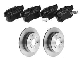 Kit De Balatas Bajos Metales Y 2 Discos Sólidos Traseros