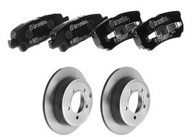 Kit De Balatas Bajos Metales Y 2 Discos Sólidos Traseros