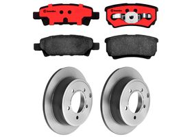 Kit De Balatas Cerámicas Y 2 Discos Sólidos Traseros