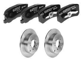 Kit De Balatas Bajos Metales Y 2 Discos Sólidos Traseros