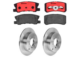 Kit De Balatas Cerámicas Y 2 Discos Sólidos Traseros