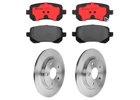 Kit De Balatas Cerámicas Y 2 Discos Sólidos Traseros