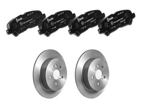 Kit De Balatas Bajos Metales Y 2 Discos Sólidos Traseros