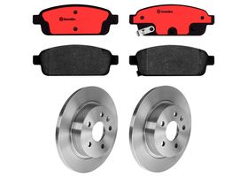 Kit De Balatas Cerámicas Y 2 Discos Sólidos Traseros