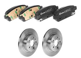 Kit De Balatas Bajos Metales Y 2 Discos Sólidos Traseros