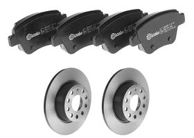 Kit De Balatas Bajos Metales Y 2 Discos Sólidos Traseros