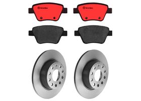 Kit De Balatas Cerámicas Y 2 Discos Sólidos Traseros