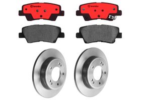 Kit De Balatas Cerámicas Y 2 Discos Sólidos Traseros